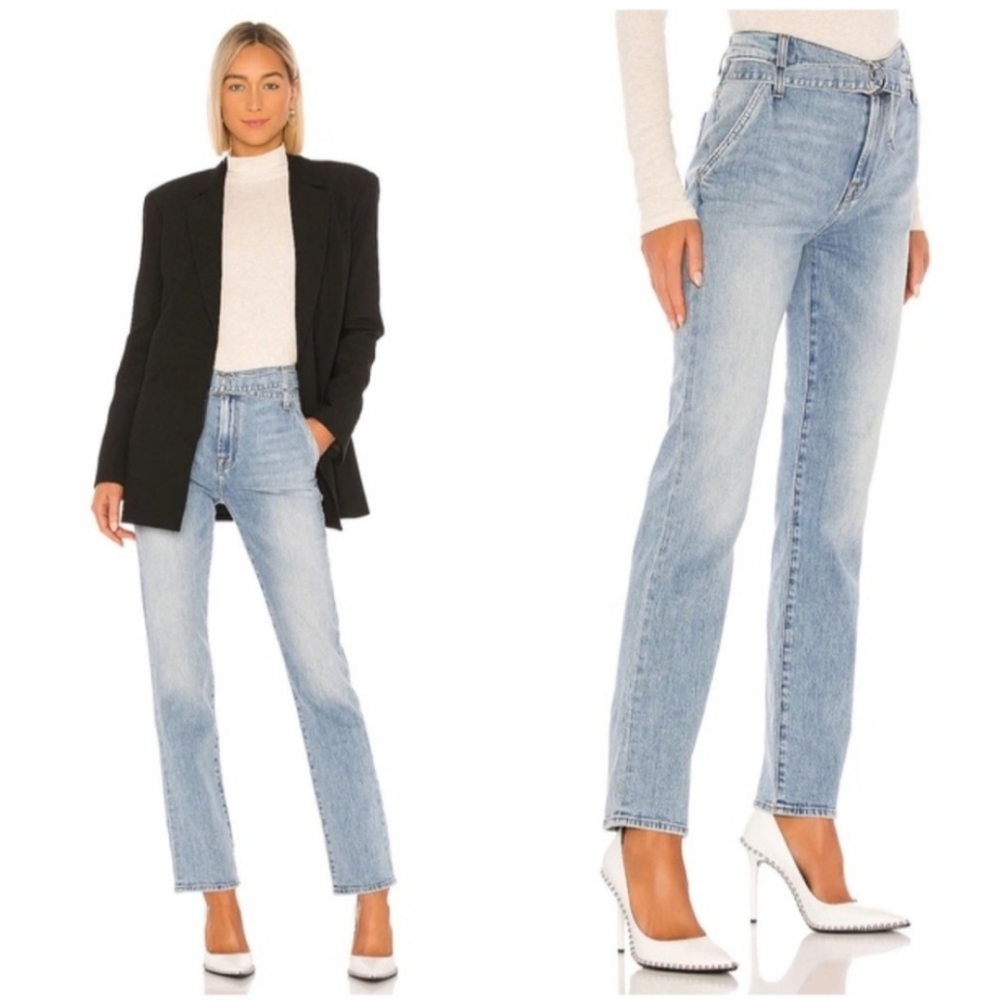7 For All Mankind Paperbag Slim Straight Jeans